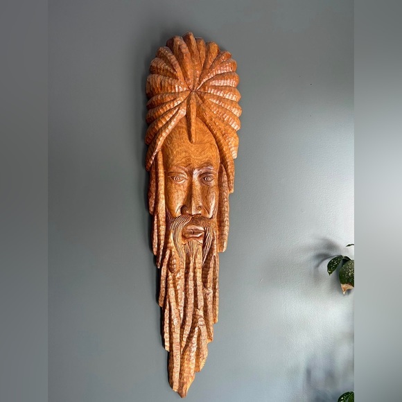 Bob Marley wooden sculpture
